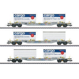 H0 3er-Set Containerwagen SBB