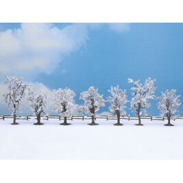 Winter-Bäume, 7 Stück